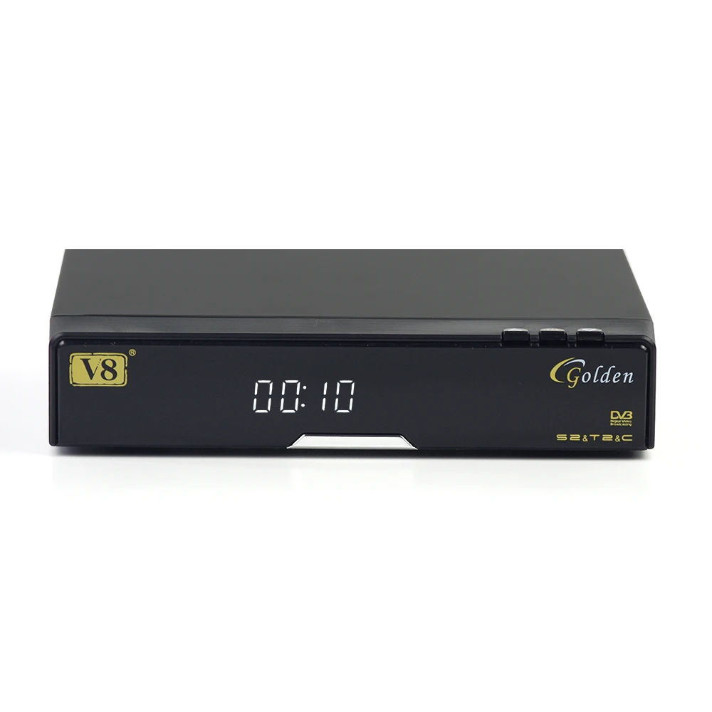 V8 Золотой спутниковый ресивер DVB-S2/DVB-T2 DVB-C Поддержка веб-ТВ IP ТВ Youtube Youporn хочеш powervu