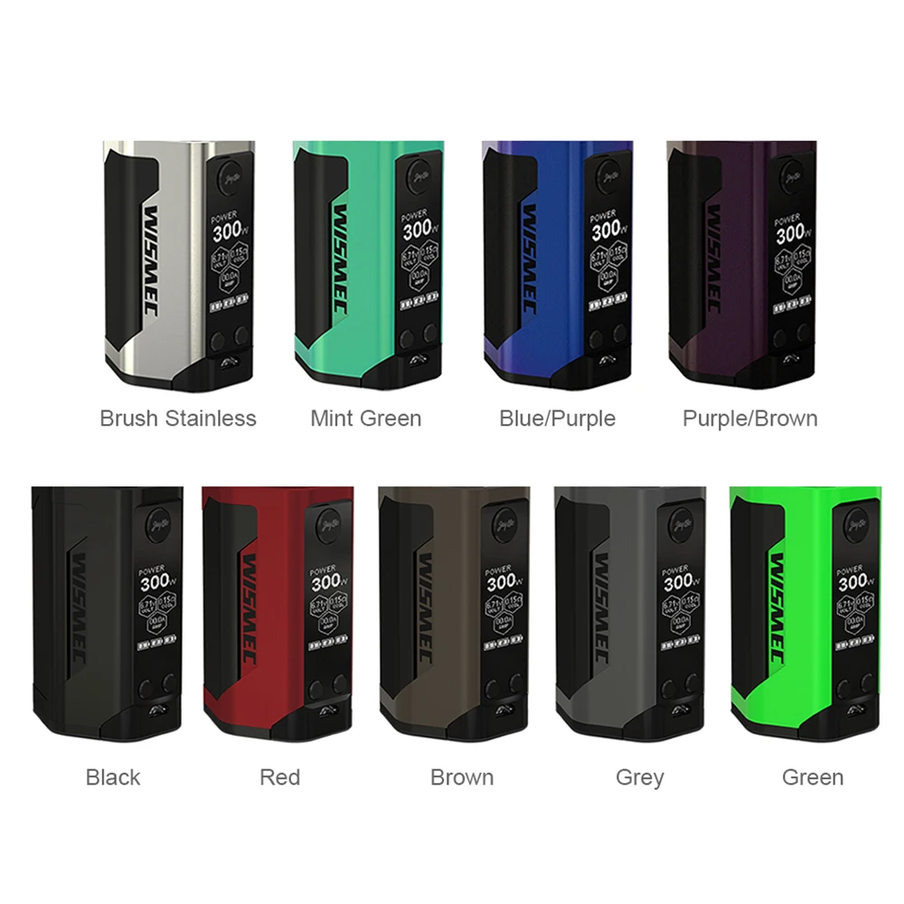 Оригинальный 300 Вт WISMEC рел RX GEN3 TC коробка мод Макс No18650 батарея огромная мощность
