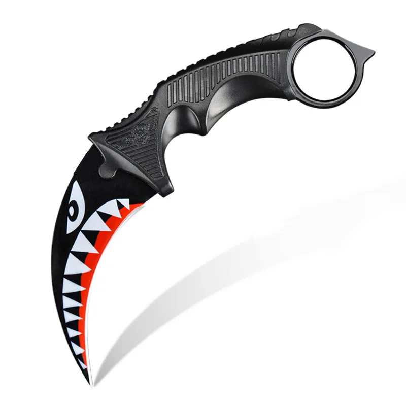 HS инструменты Открытый Karambit ножи охотничьи ножи выживания тактический коготь Карманный Самообороны обидный кемпинг инструмент