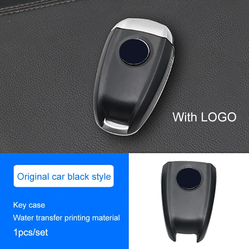 QHCP ABS Smart Remote Key Обложка сумка в виде ракушки 3D углерода волокно стиль красочные ключи чехол защиты для Alfa Romeo Giulia Stelvio - Название цвета: Car Orginal Black