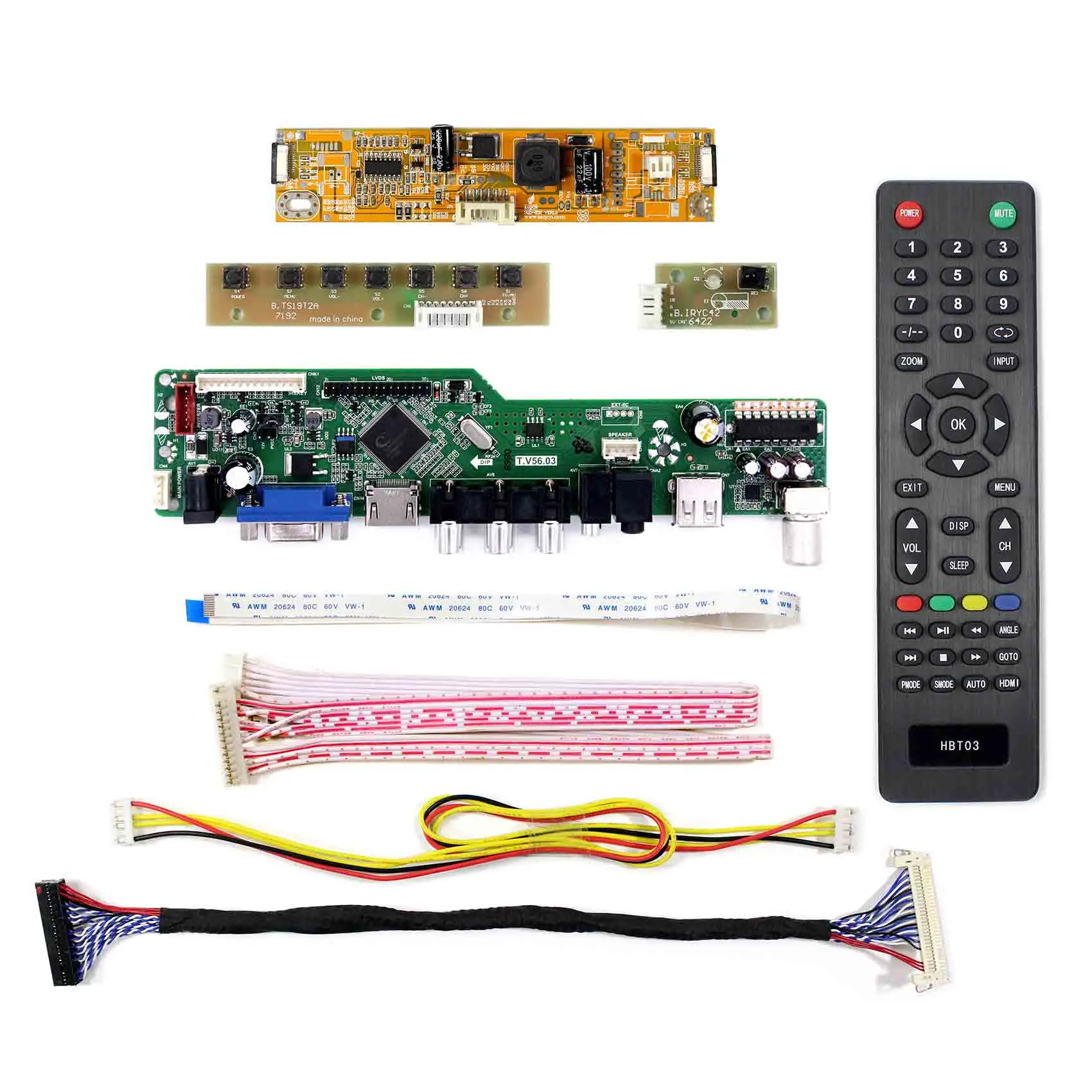 HD MI ТВ доска M215H3 LA5 LA1 T.V56.03 для 21 5 дюйма 6 плата с ЖК экраном Размеры 188x43x17 мм 1920x1080