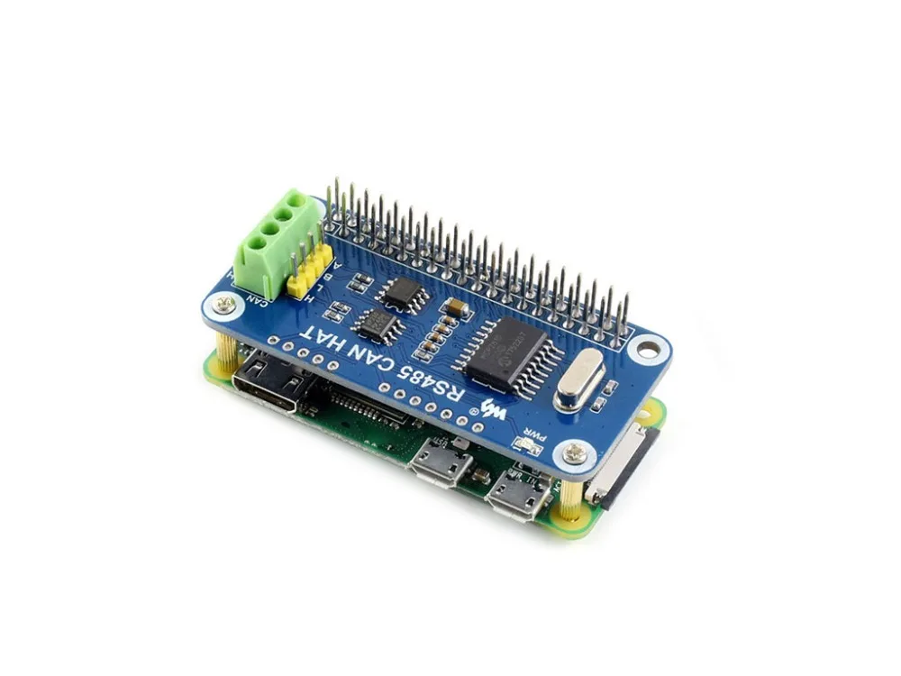 Waveshare RS485 CAN HAT для Raspberry Pi обеспечивает стабильную дальнюю связь SPI интерфейс