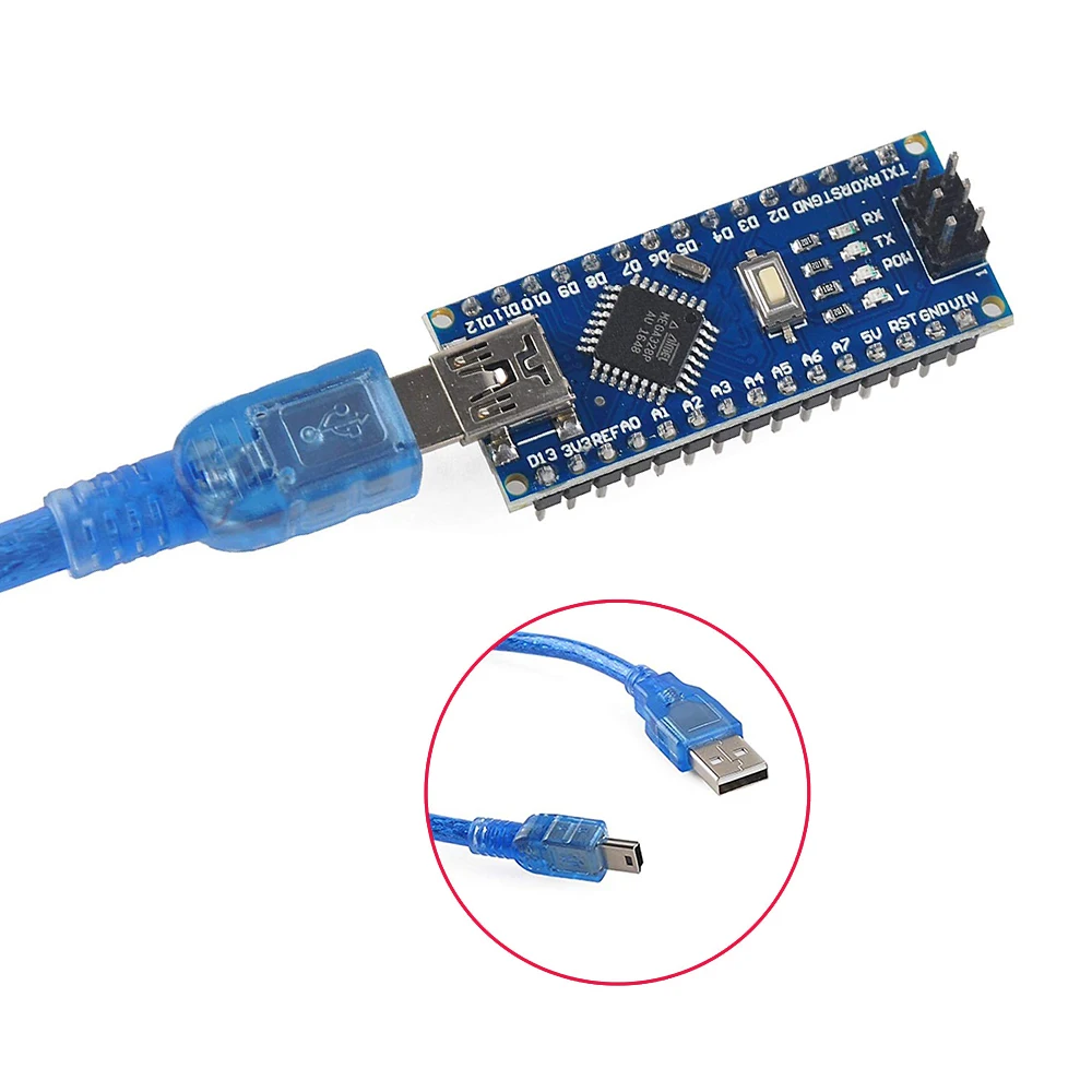 Nano Mini USB с Загрузчиком совместимый контроллер 3 0 Для Arduino CH340 драйвер v3.0 16 МГц ATMEGA328P