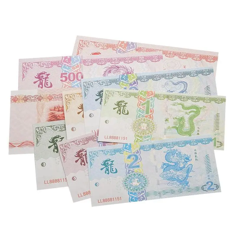 9 шт набор в китайском стиле Дракон банкноты бумага деньги без валюты поддельные