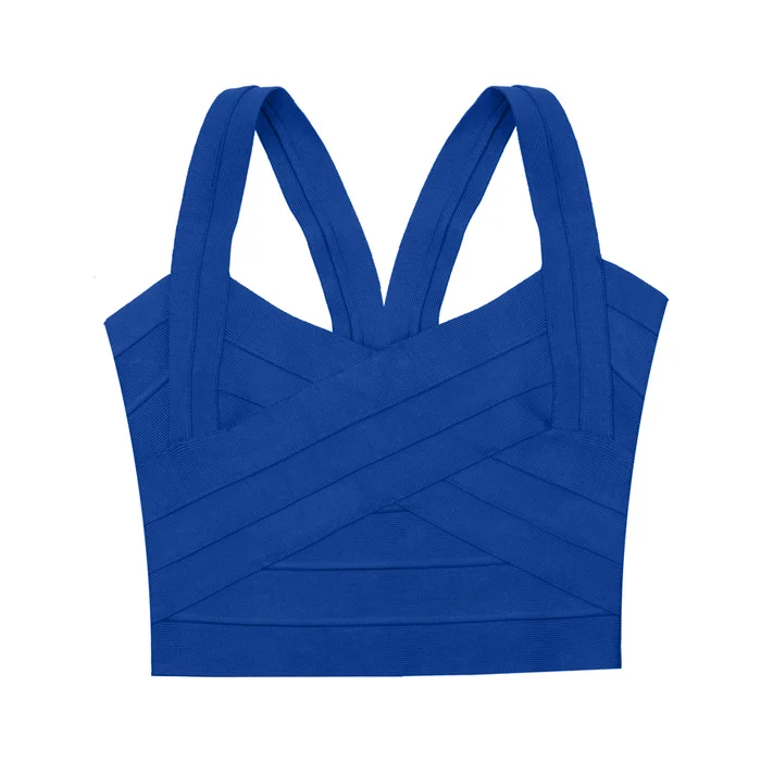 Лето, новинка, blusas femininas, розовый, красный, фиолетовый, черный, бандаж, Открытый Топ для женщин, облегающий эластичный Топ - Цвет: blue