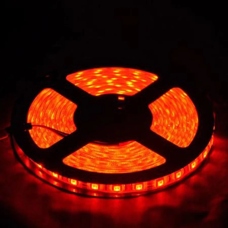 5 м 5050 60 светодиодный AC/DC 12V 55W Водонепроницаемый Светодиодная лента RGB светильник