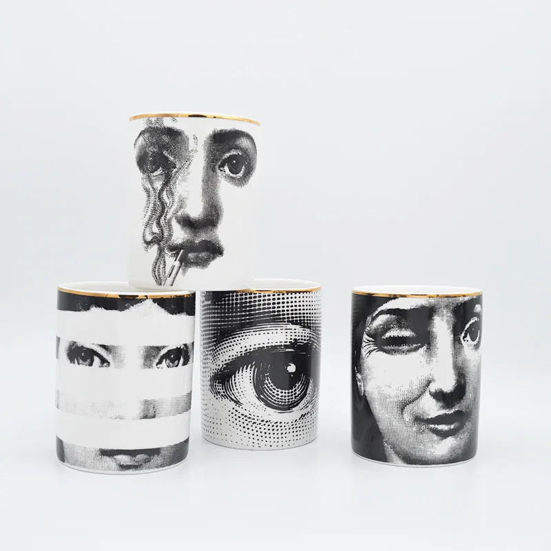 Подсвечник Fornasetti В миланском стиле для домашнего декора классический декор