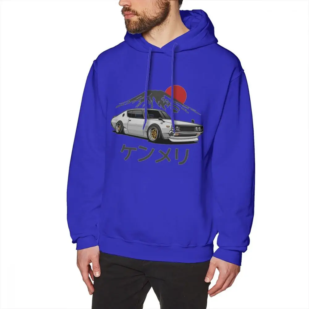 Nissan GTR7/Летняя футболка с длинными рукавами для мальчиков; Homme; толстовки с капюшоном и круглым воротником - Цвет: blue