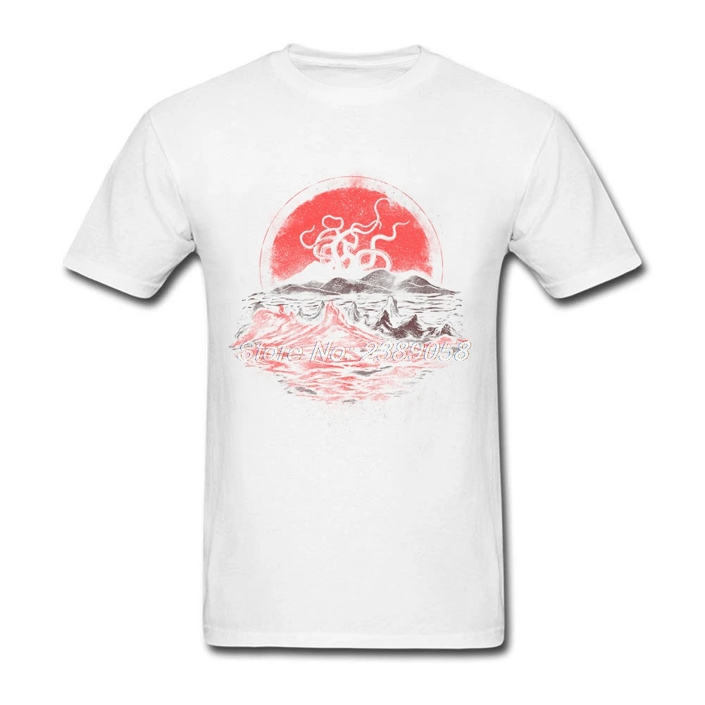 Мужская футболка с рисунком осьминога облегающая щупальцами 3XL 2019 | одежда