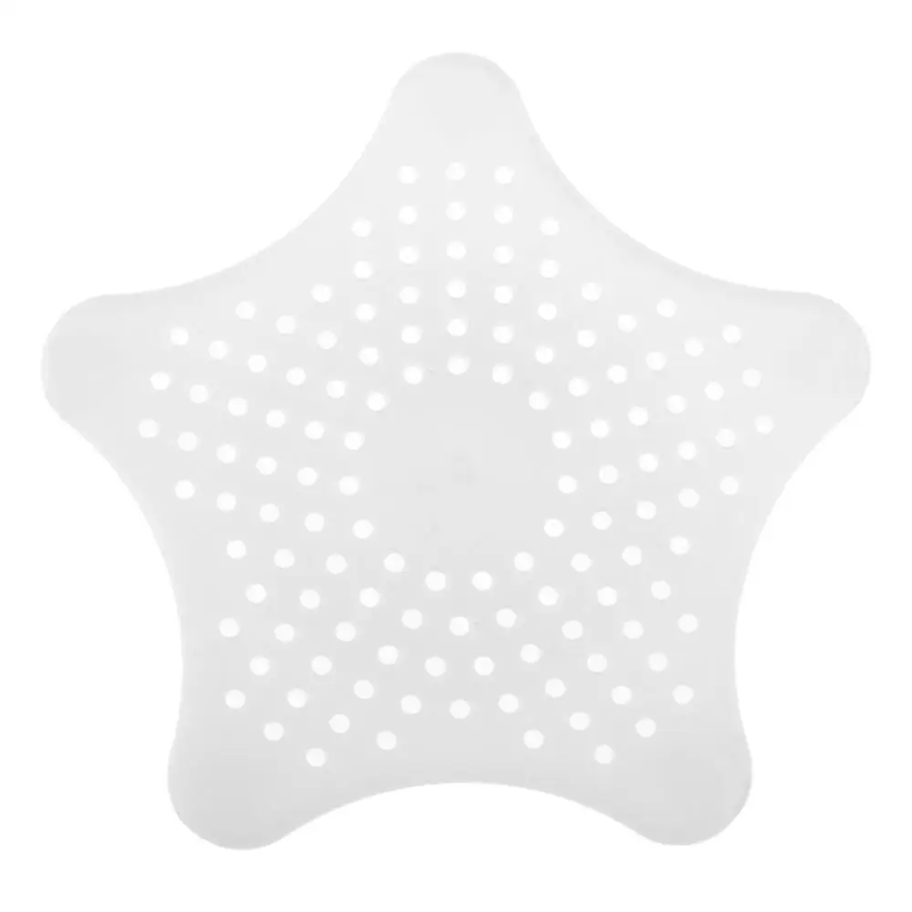 white 2 шт. силиконовая Раковина фильтр присоска ПВХ кухонные инструменты канализационный слив волос дуршлаг фильтр фильтры аксессуары для ванной комнаты - Цвет: white