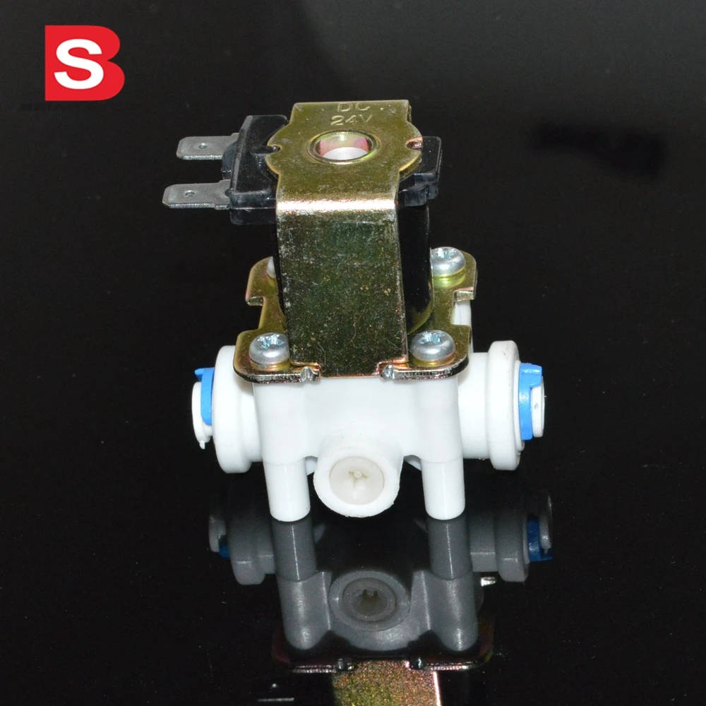 Нормально закрытый электромагнитный клапан из пластика POM 24 В для воды с