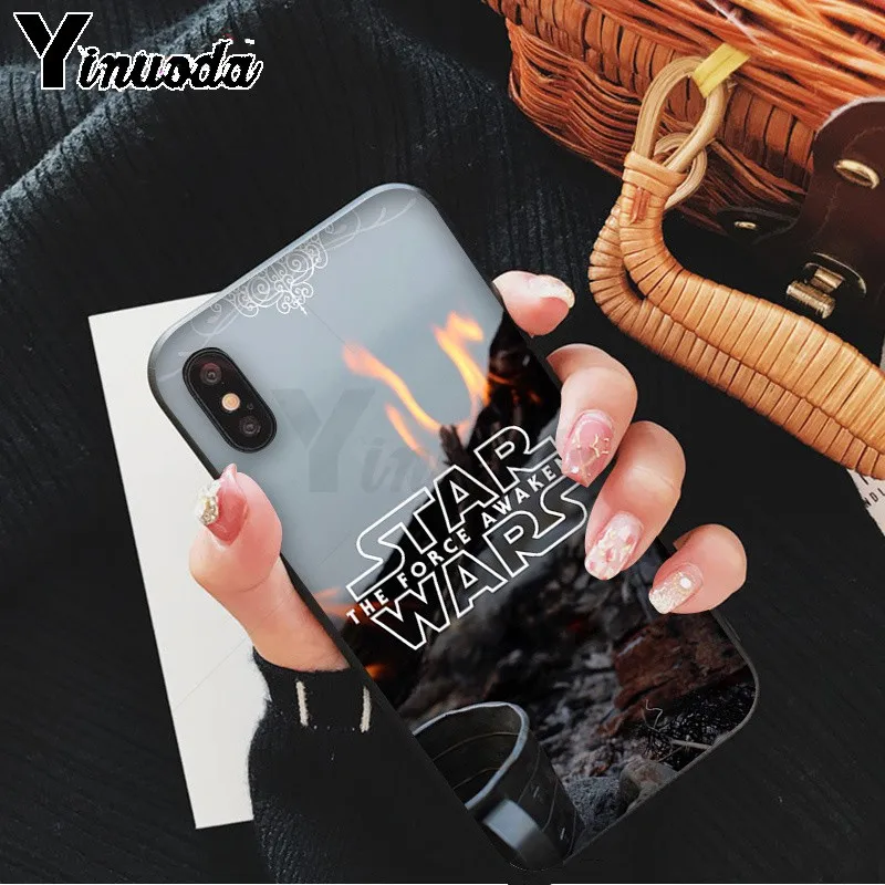 Yinuoda R2D2 BB8 Звездные войны Мягкий Силиконовый ТПУ чехол для телефона Apple iPhone 8 7 6 6S Plus