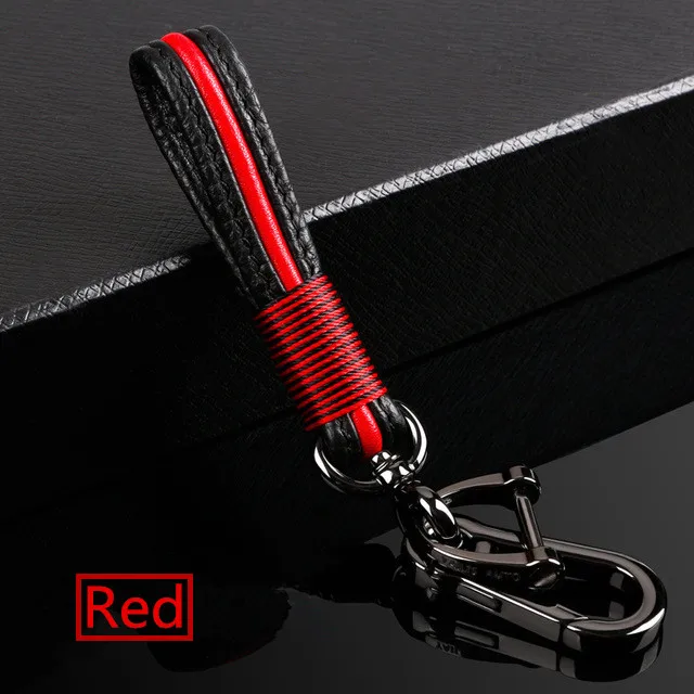 red keychain ABS углеродное волокно силикагель автомобильный смарт ключ чехол для hyundai Solaris i30 Elantra Ix35 Tucson Accent Santa Fe Azera Verna - Название цвета: red keychain