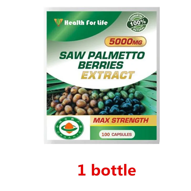 1 bottle 5000 мг сильней! Экстракт Пальметто пилы концентрированный Мужской Здоровье-100 штук/бутылка - Цвет: 1 bottle