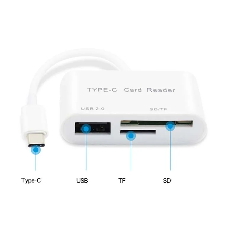 3 in1 type-c card reader Многофункциональный OTG картридер Micro SD Камера DSLR Link адаптер для Apple IPhone X 8 7 6