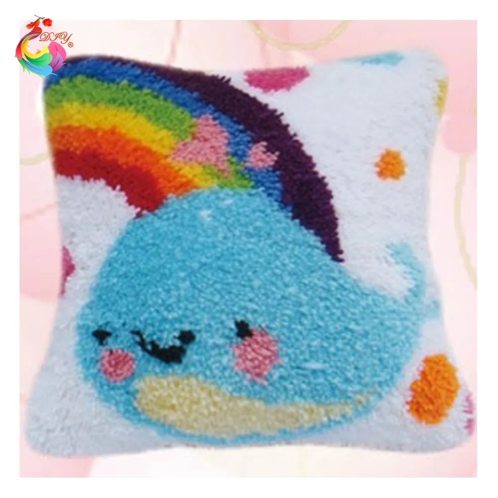 Лидер продаж! Крюк с защелкой подушки Наборы подарок DIY рукоделие крючком Подушка