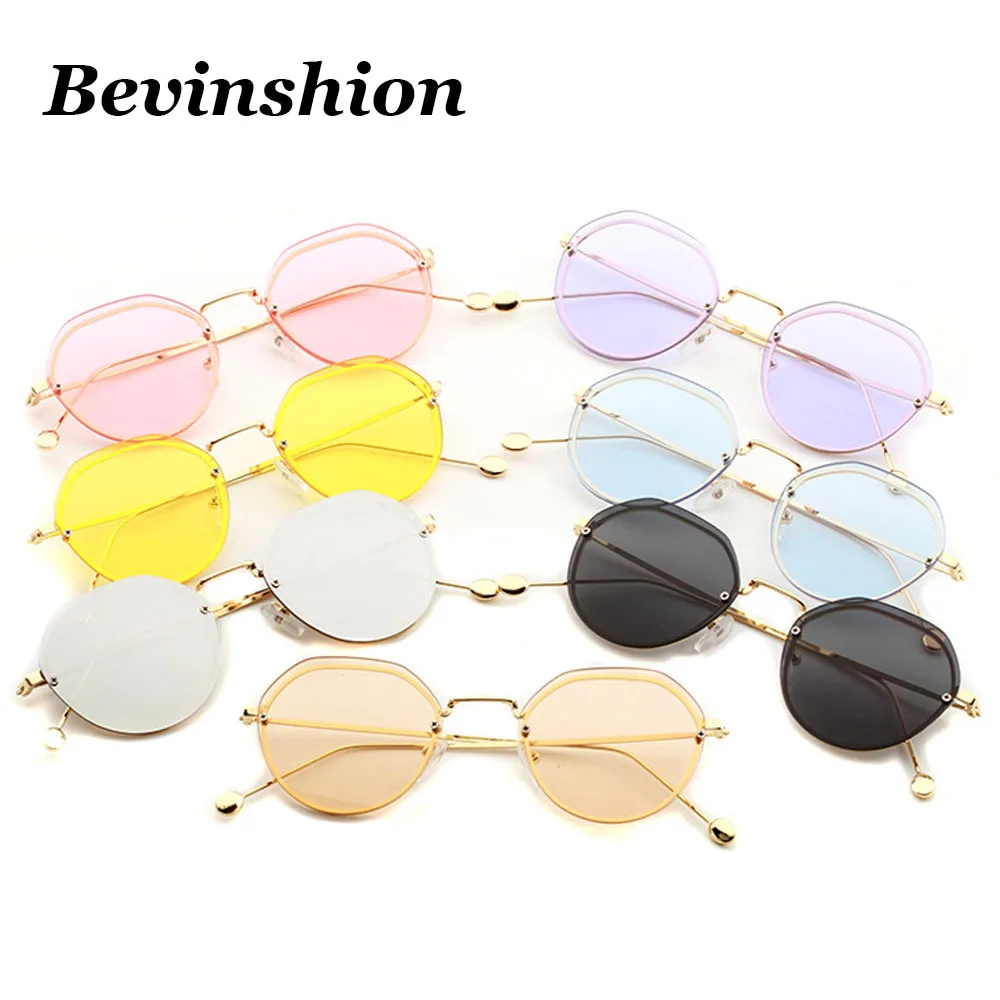 Новый 2018 небольшой кадр очки Для женщин Корейский полигон металлический Винтаж