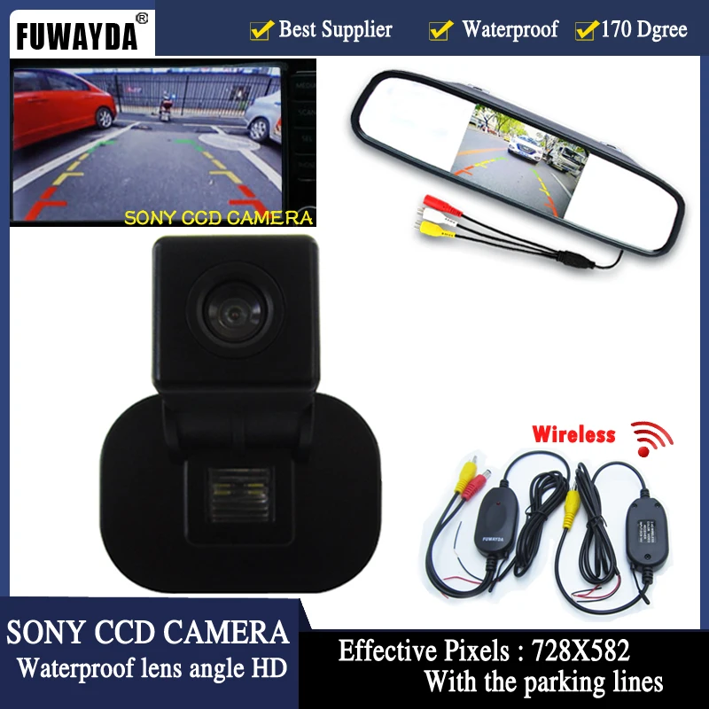 FUWAYDA CCD Car RearView Camera Monitor 4.3 Inch TFT LCD Parking for KIA FORTE /Hyundai Verna Solaris Sedan | Автомобили и