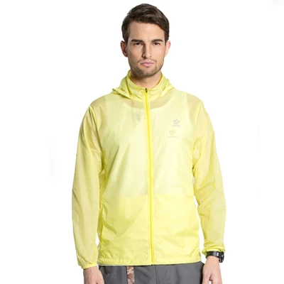 Men Yellow Женская Мужская Весенняя летняя уличная спортивная ультратонкая кожаная куртка ветровка водонепроницаемая УФ-защита быстросохнущая походная куртка RW027 - Цвет: Men Yellow