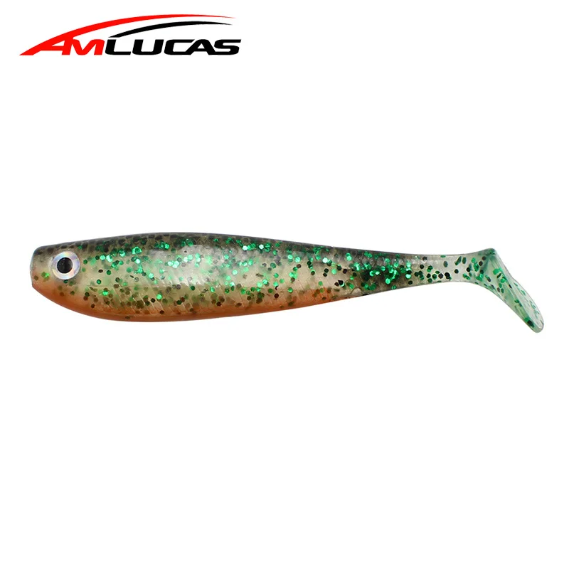 Amlucas мягкая рыболовная приманка 2 шт./лот 12 см 7 г Shad силиконовая плавающая на окуня
