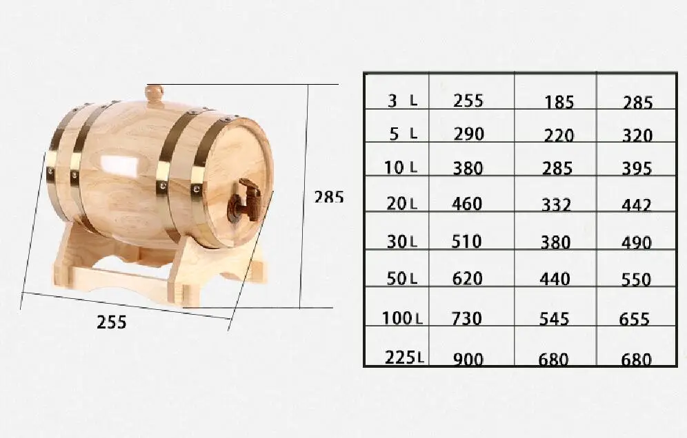 5L/10L/15L Дубовые бочки пивоваренные декоративные бочонок ведро Brewage Отель Ресторан