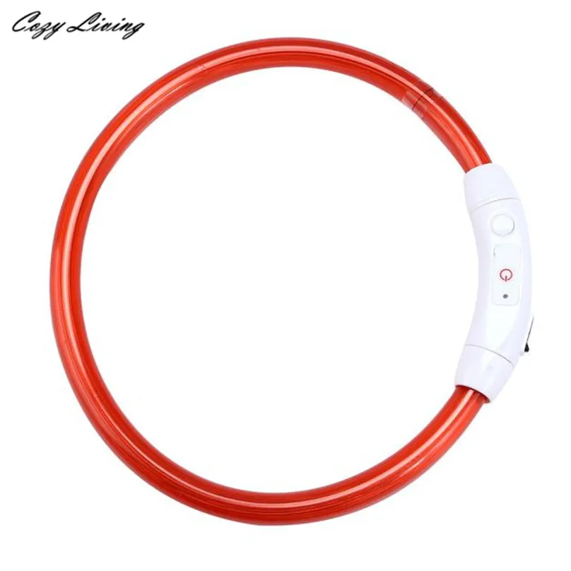 Светодиодный светящийся ошейник Перезаряжаемые USB Водонепроницаемый
