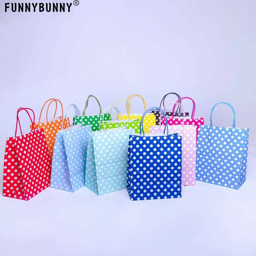 FUNNYBUNNY Высококачественная натуральная коричневая крафт сумка Подарочная для дня