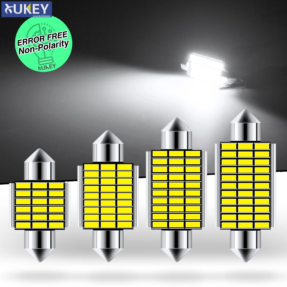 Xukey 2 шт. автомобильный сигнал внутренняя лампа C10W C5W гирлянда светодиодная