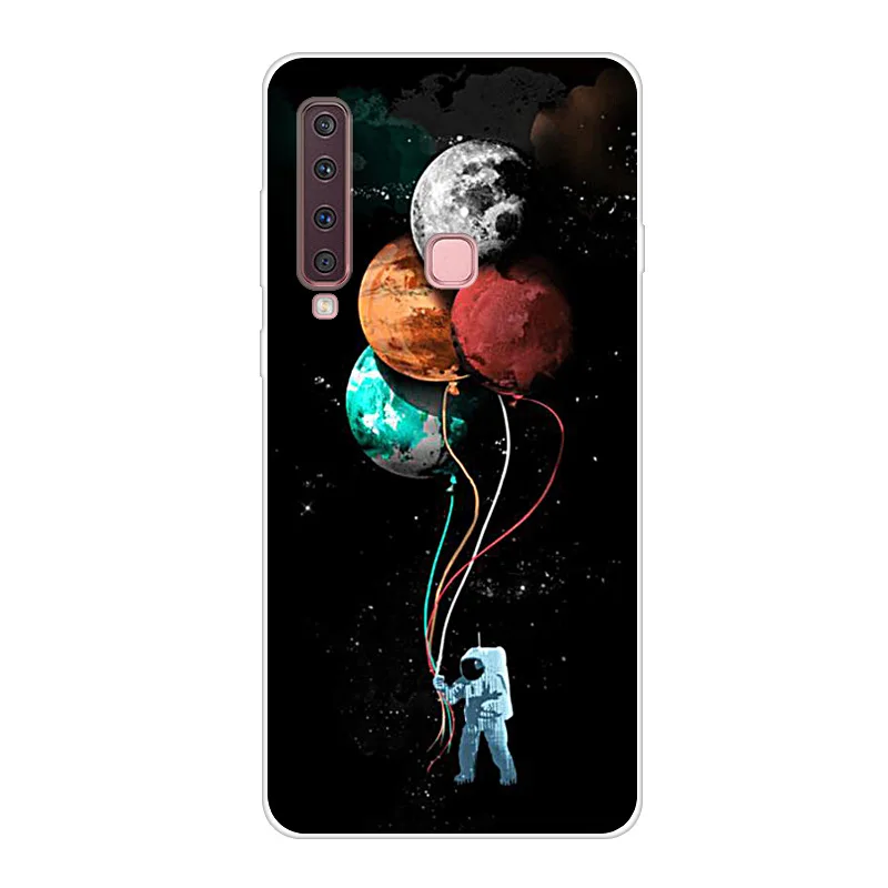 Чехол для Samsung A9 2018 модный силиконовый мягкий ТПУ чехол накладка Galaxy чехлы