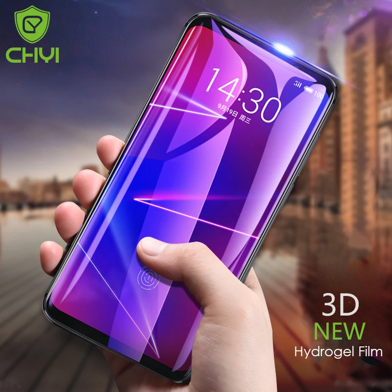 CHYI 3D изогнутая для meizu 18 pro 16s 16T 16th 16 17 Защитная пленка экрана 7 plus полное покрытие