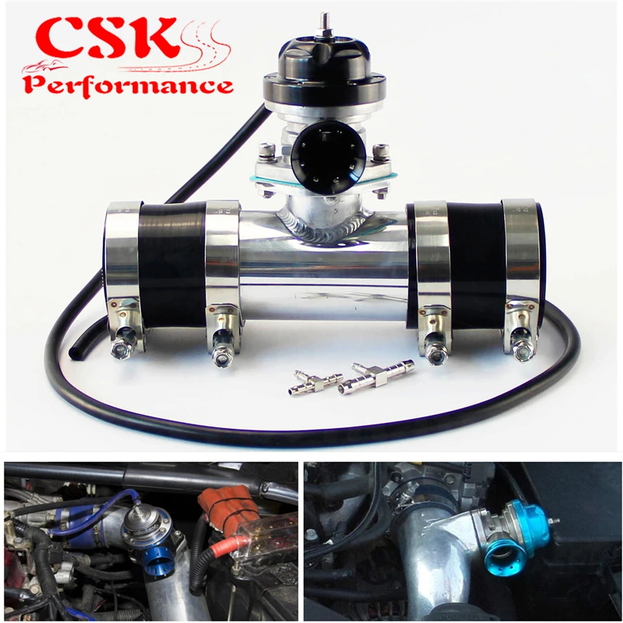 Тип-RS 30PSI выдувной клапан BOV + 2 дюйма фланец трубы адаптер силиконовый шланг