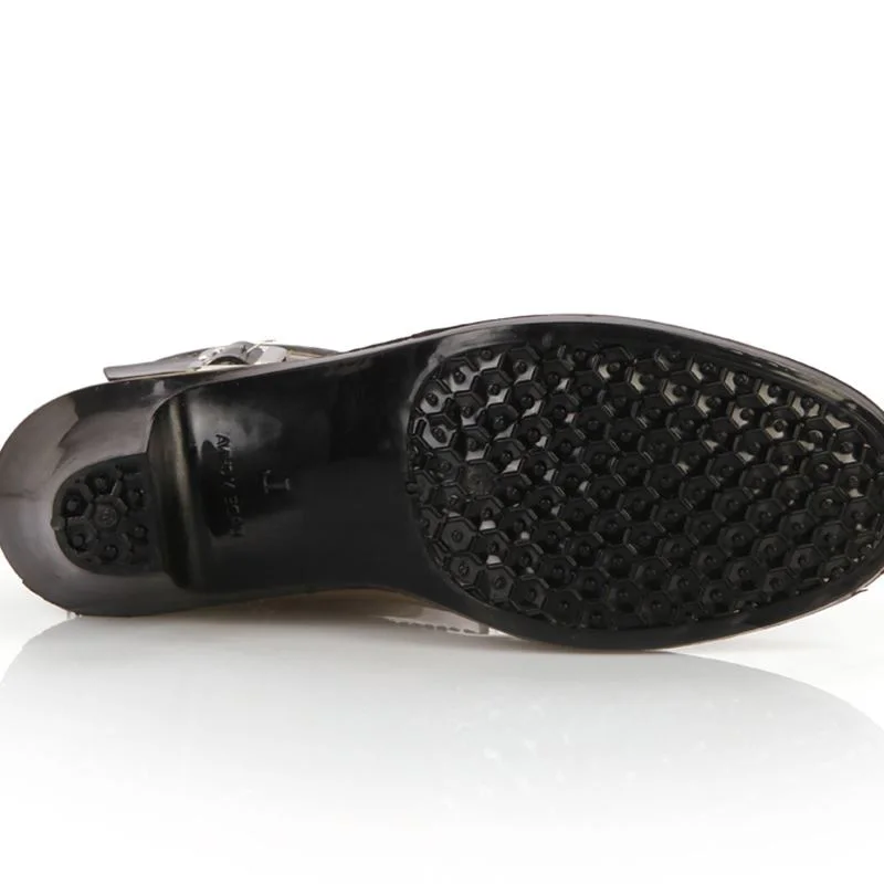 Женская непромокаемая обувь на высоком каблуке непромокаемые сапоги средней