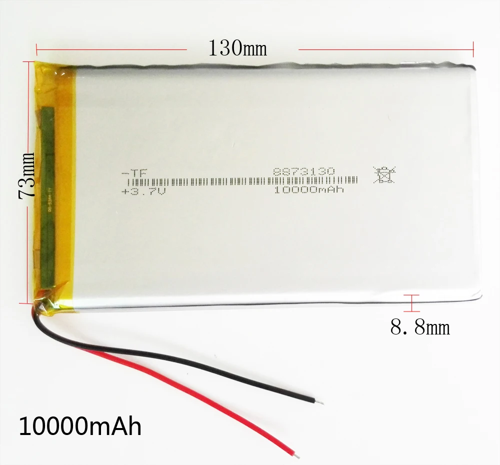 

3,7 в 10000 мАч литий-полимерный аккумулятор для GPS PSP DVD Power bank 9 дюймов 11 дюймов PAD планшетный ПК ноутбук nootbook 8873130
