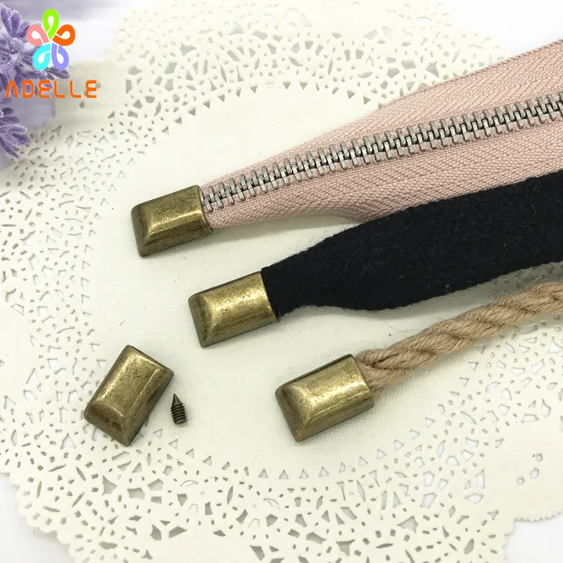 Винтажный замок на молнии 10 комплектов донный стоп/донный замок/конечный зажим