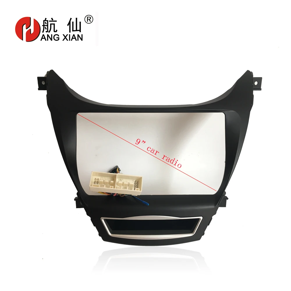HANGXIAN 2Din Автомобильная Радио Рамка для hyundai Elantra 2012- автомобильная DVD панель GPS Dash комплект установка рамка отделка рамка