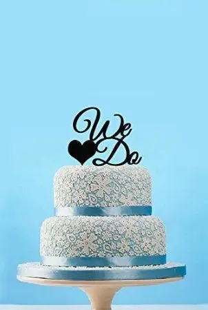 Свадебный Топпер для торта MR &amp MRS WE DO/Свадебный знак украшения тортов/украшения