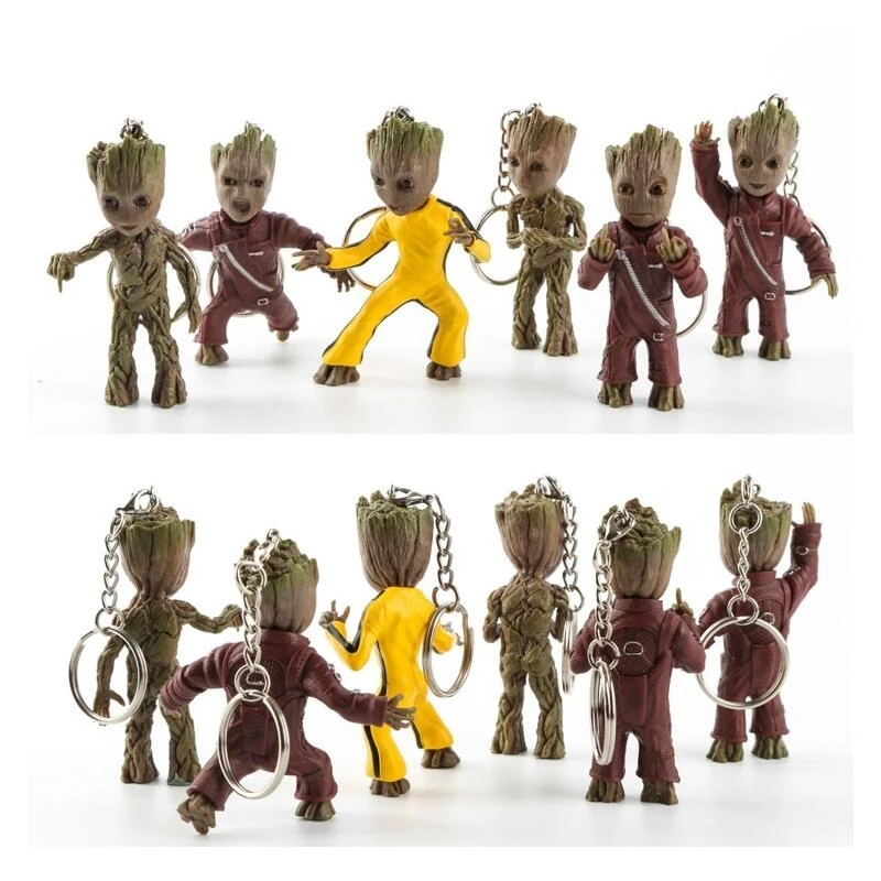 Мстители Детские Грут стражи Галактики человек брелок фигурки Gro кукла figuas Brinquedos