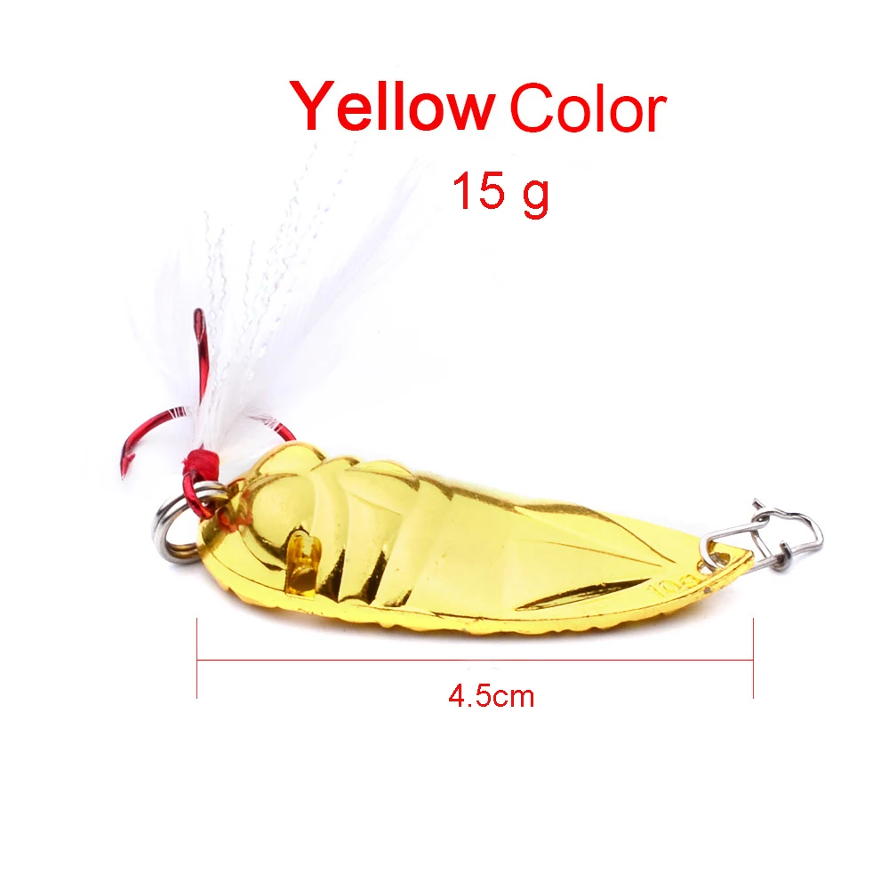 Peche 1 шт. Твердые ложки рыболовные приманки металлические блёстки Спиннер басовые