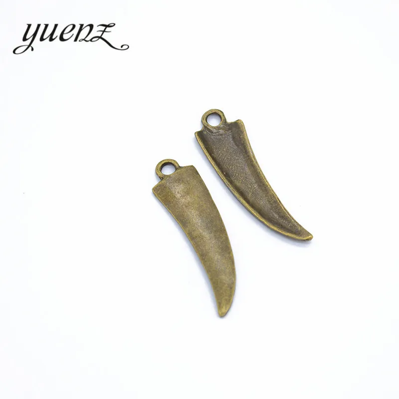 YuenZ 10pcs Antique silver color Horn Charms Pendant jewelry findings for DIY Fit Bracelet&ampNecklace Accessories Zinc Alloy D9194 |