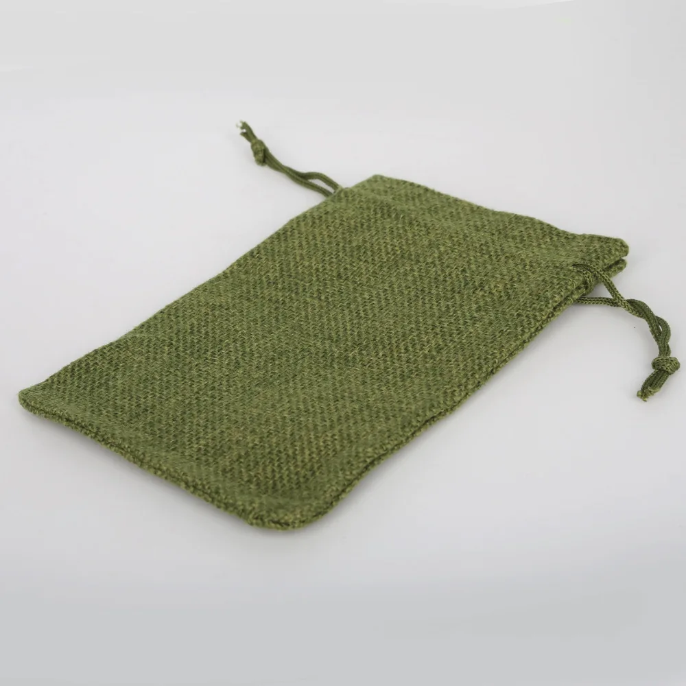 Из хлопка и льна подарочные пакеты 10x14 см для упаковки ювелирных изделий мешочек