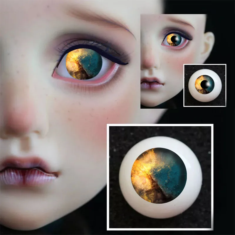 BJD eyes 8 мм 12 мм 14 мм 16 мм 18 мм 20 мм 22 мм акриловый глаз мяч для BJD кукла ручной работы без зрачков ночной глаз 1/4 1/6 SD кукла