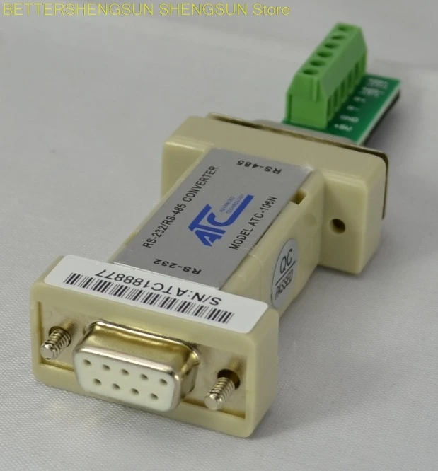 ATC-106N пассивный RS-232 для RS-485 преобразователь интерфейса (Шесть Бит терминал) |