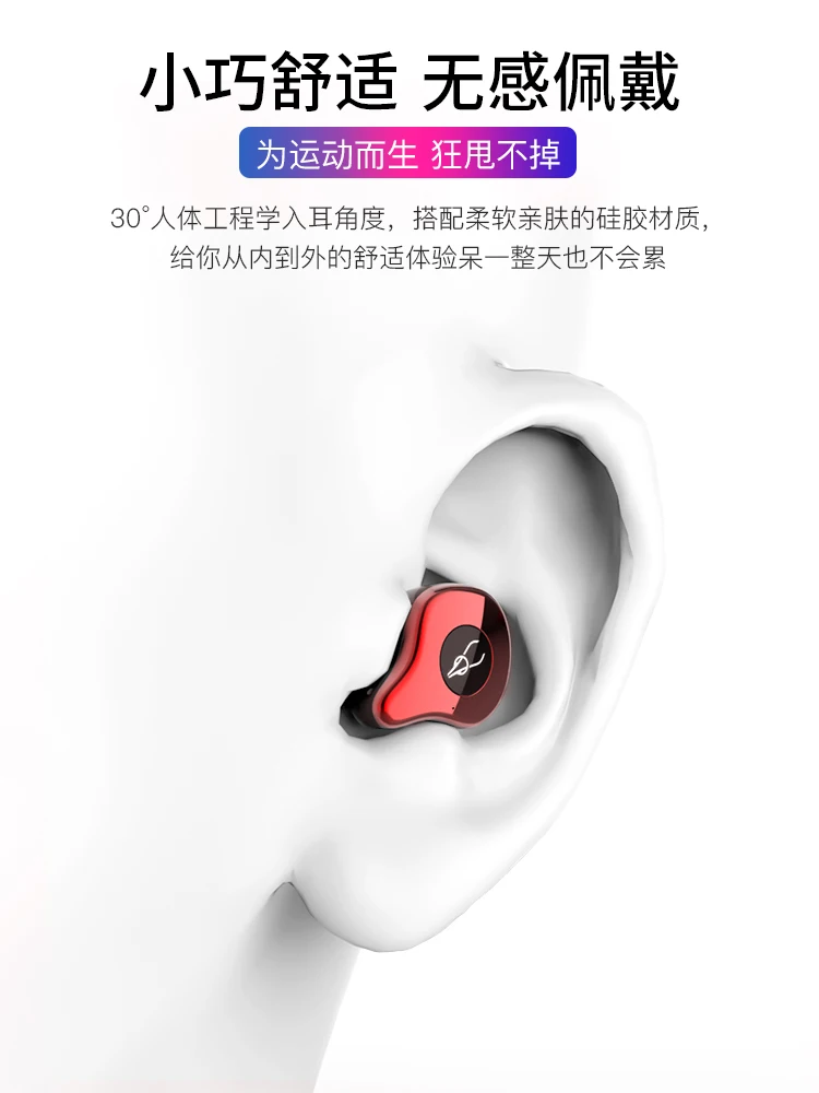 

E12 TWS Bluetooth 5.0 Earphone Wireless Headset HiFi Sports Earbuds Headphone Microphone With Fast Charging Case