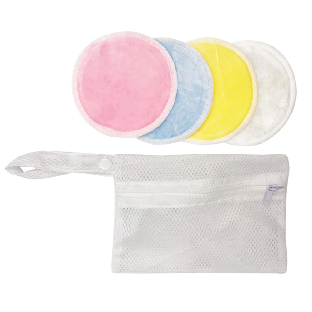 Бамбуковый хлопок очиститель для лица мягкие круглые Многоразовые моющиеся