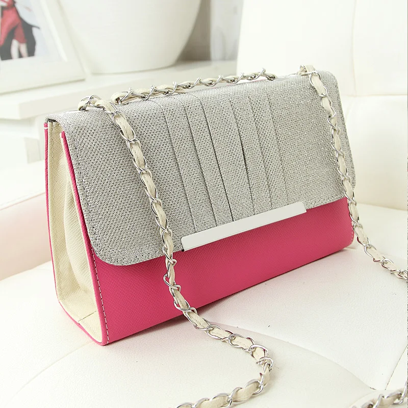 2014 new Korean ladies fashion handbags small bag shoulder diagonal chain lace stereotypes Ms. Chao |
