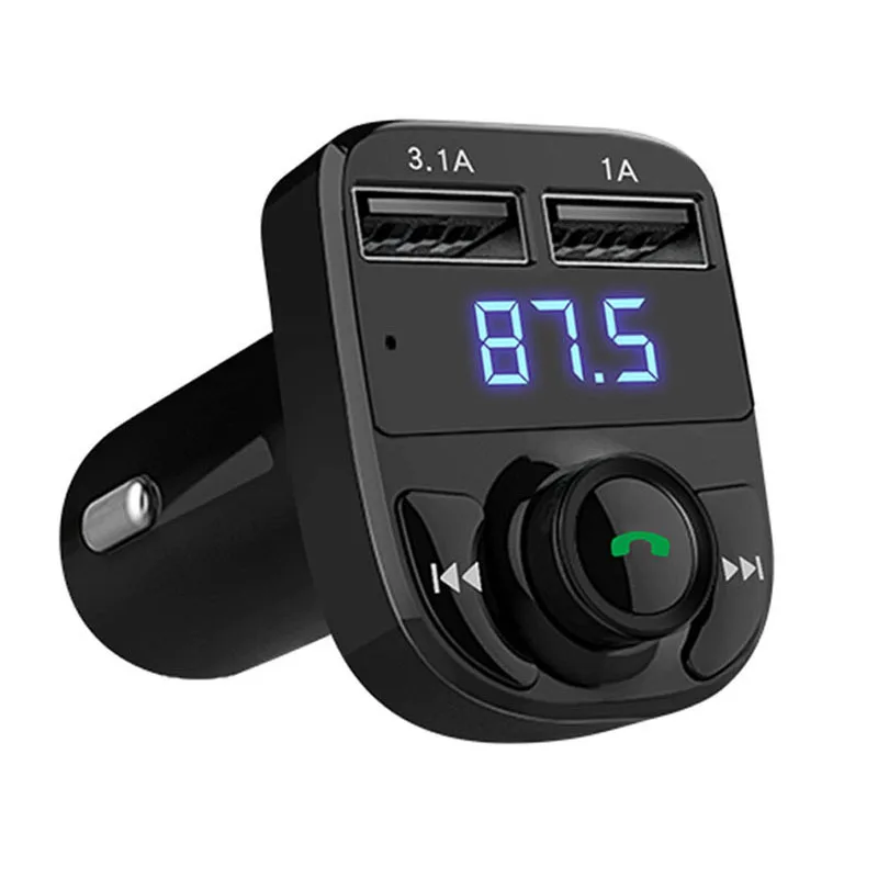 JaJaBor fm трансмиттер блютуз Автомобильный ручной Бесплатный комплект MP3