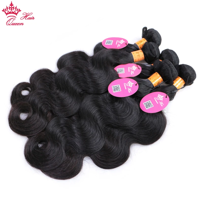 Queen Hair Products Indian Human Hair Body Wave Bundles Deal 8 to 28 Virgin Human Hair Weaves Free Fast Shipping No Tangle