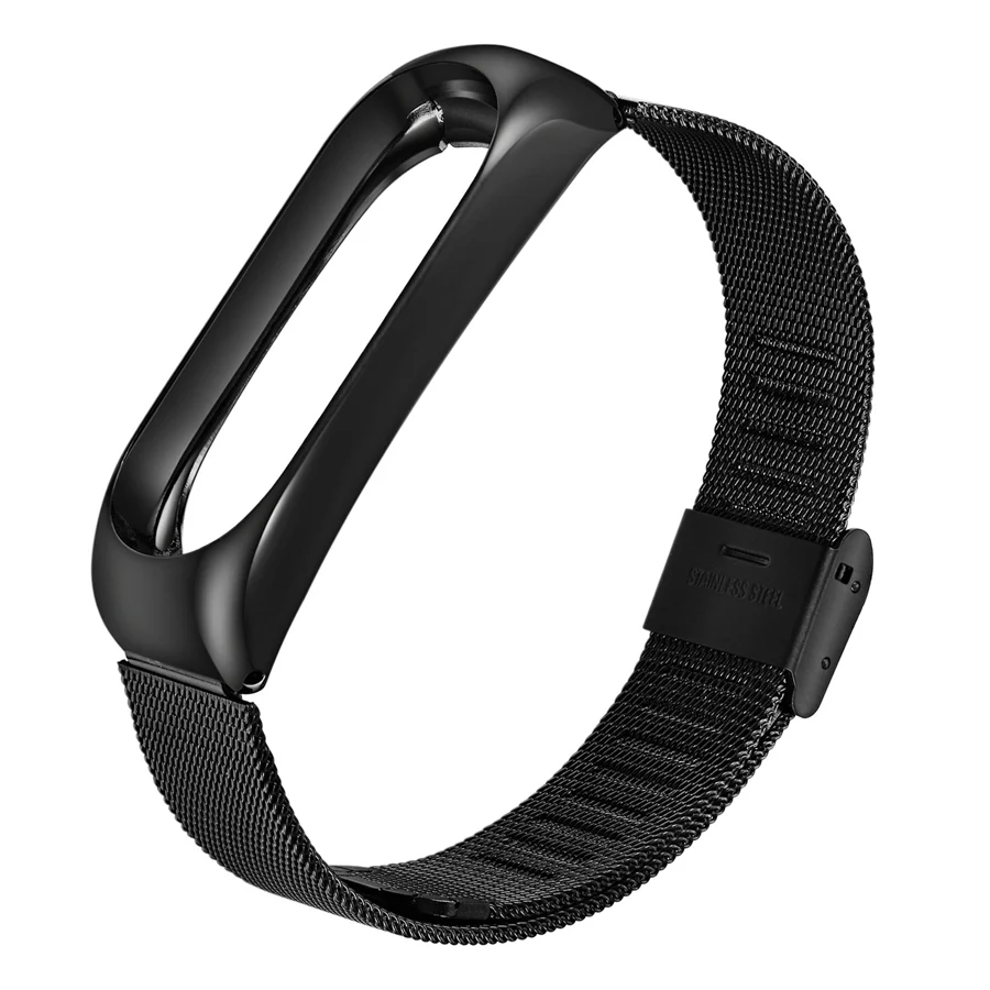 Металлический ремешок для браслета Mi Band 3 Безвинтовой браслет из нержавеющей