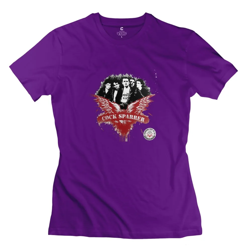 new brand Cock Sparrer cloth cartoon 100% cotton womanzombies tee-shirt for womens | Женская одежда