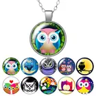 Ожерелье женское со стеклянным кабошоном, 25 мм, 50 см